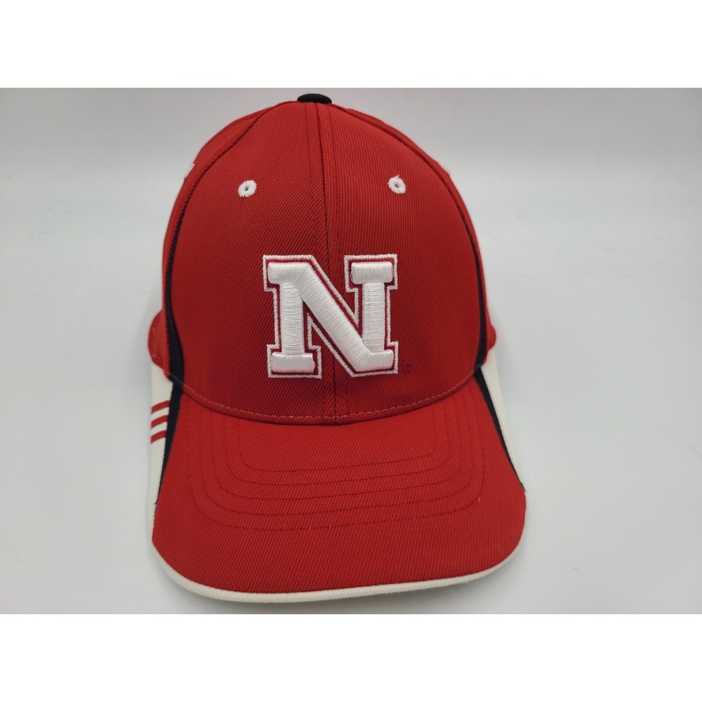 University of Nebraska Cornhuskers Adidas Flex Fitted (Seems S-M) Hat‎ Cap NCAA